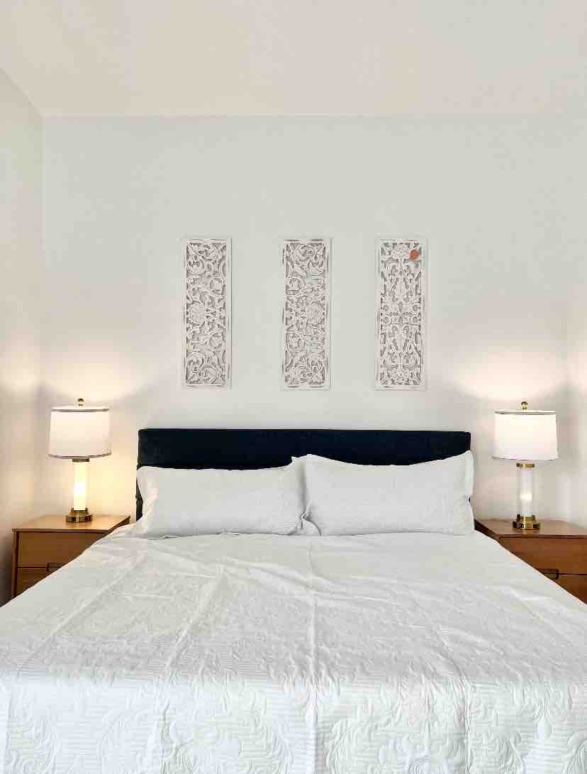 Master bedroom with king bed