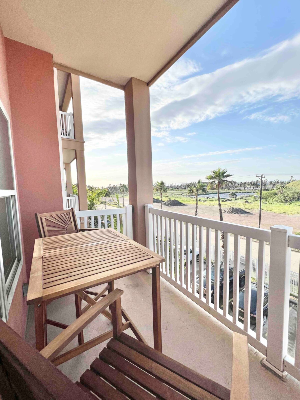 Balcony views over the island
